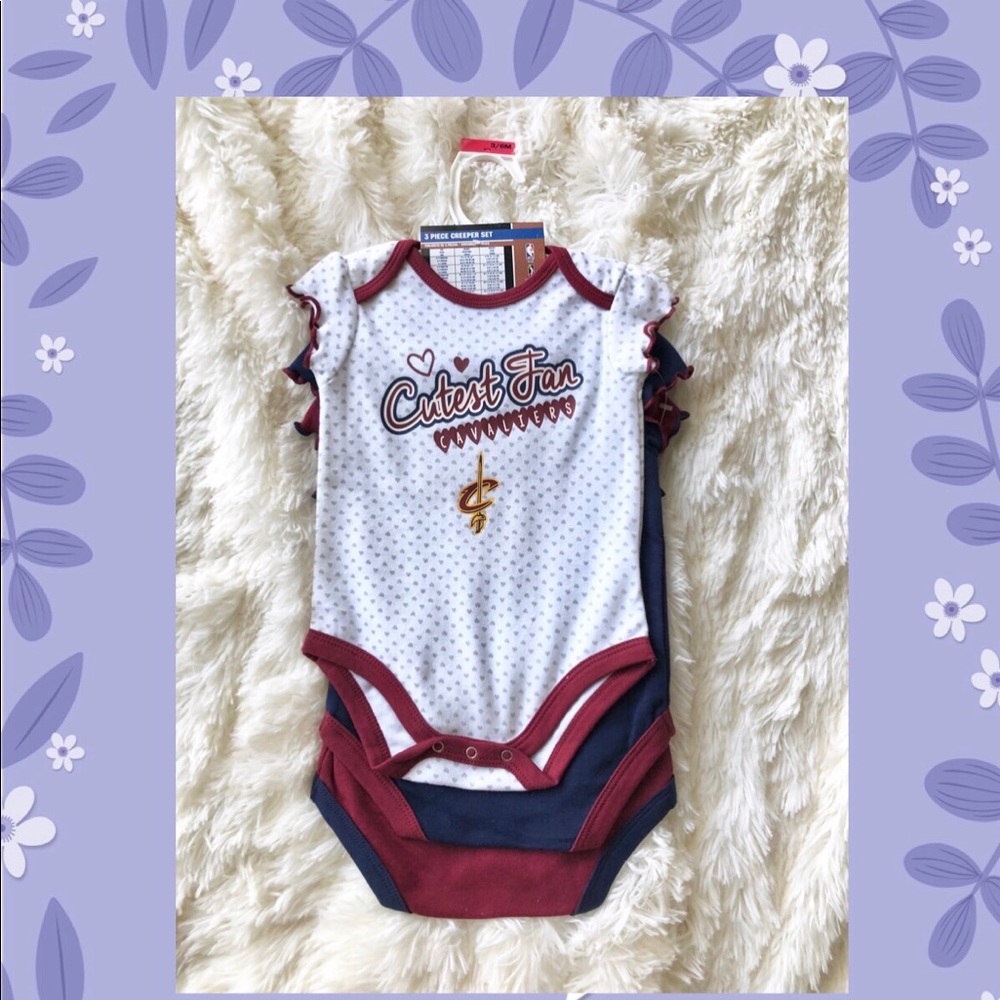 Cavaliers 3pc creeper set
